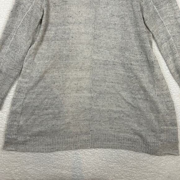 Eileen Fisher M Open Front Cardigan 100% Linen Lagenlook Minimalist Quiet Luxury - Picture 6 of 10